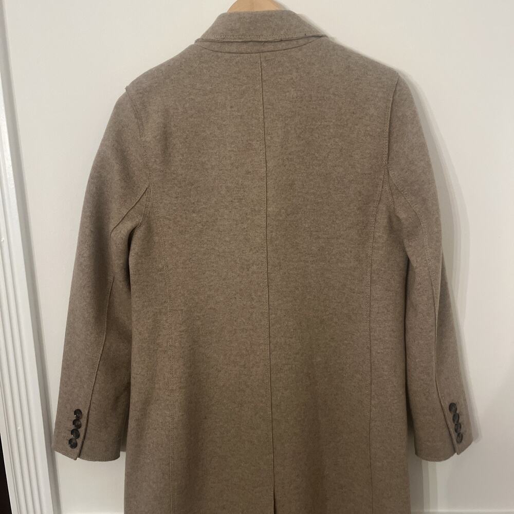 Banana Republic Unlined Melton‎ Car Coat Size Medium Taupe - Picture 8 of 10